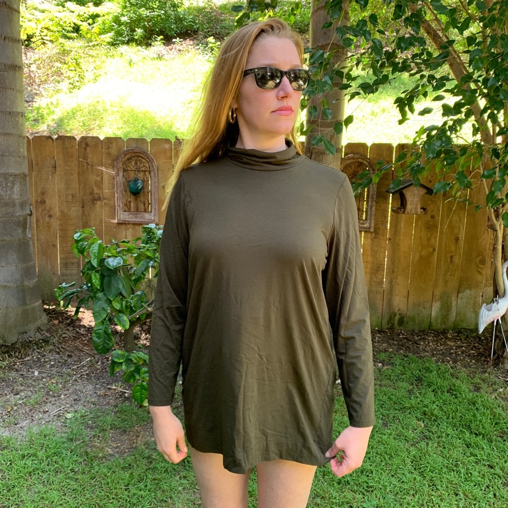 JJill Luxe Supima Turtleneck Long Leeve Shirt